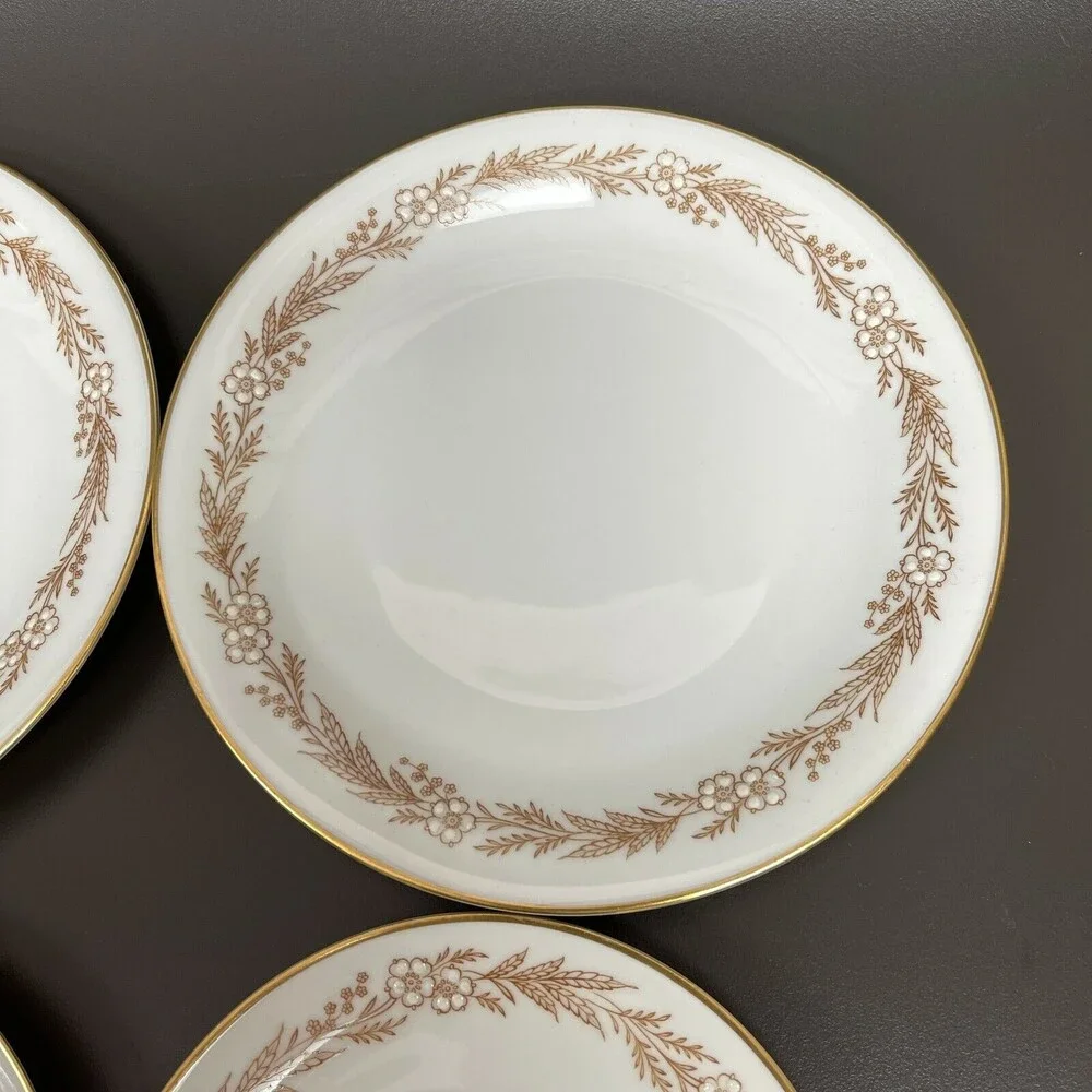 Bavaria Tirschenreuth Belvedere 3167 Pasco Germany Salad Plates Saucers Lot of 4